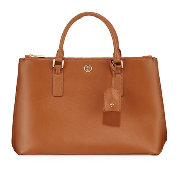 Tory Burch Bags Tory Burch Robinson Doublezip Saffiano Leather Tote